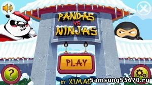 Игра Панды против Ниндзя Восточный cнег Pandas vs Ninjas Eastern Snow