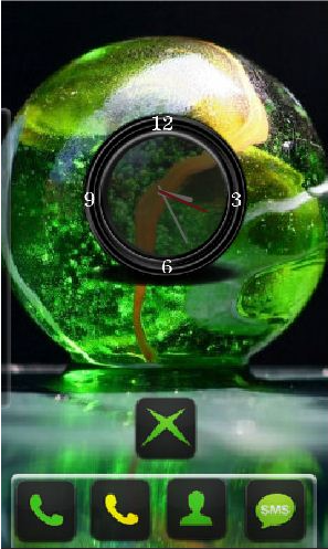 Тема Green Animaty theme